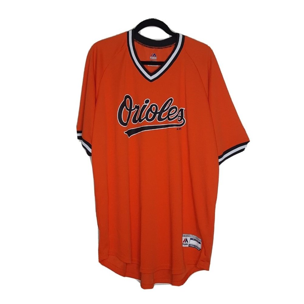 Baltimore Orioles MOLINA Majestic Size 2XL Baseball Jersey Orange Black